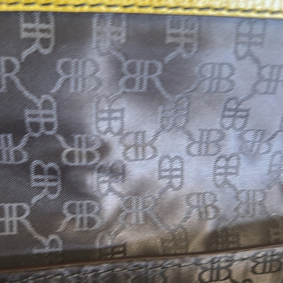 BANANA REPUBLIC NWT YELLOW LEATHER WRISTLET CLUTCH BAG - Picture 8 of 12